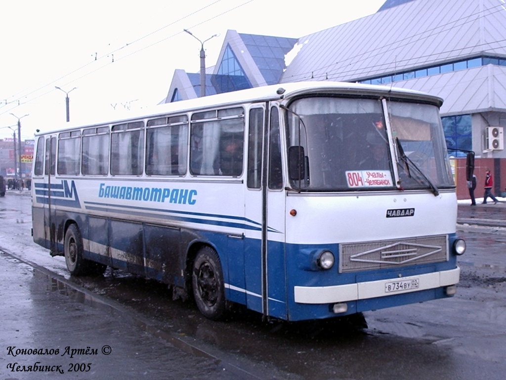 Башкортостан, Чавдар 11М4 № В 734 ВУ 02 — Фото — Автобусный транспорт