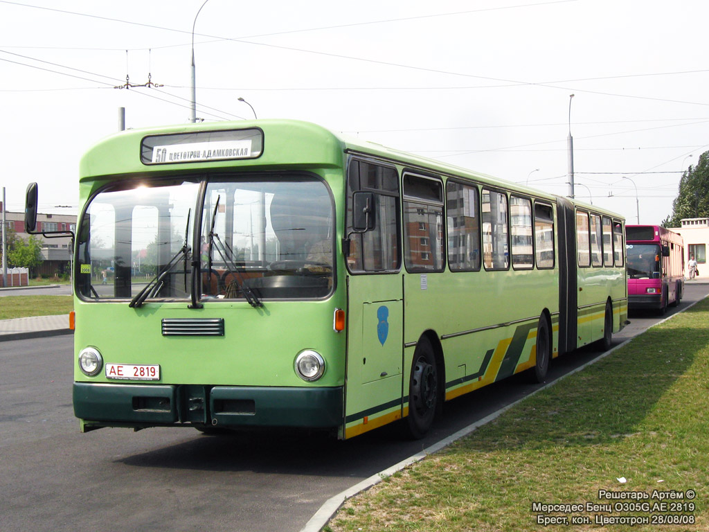 Brest region, Mercedes-Benz O305G # АЕ 2819