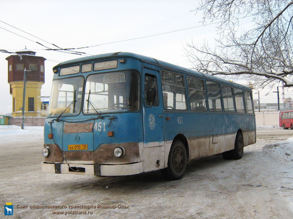 Марий Эл, ЛиАЗ-677М (ЯАЗ) № 451 — Фото — Автобусный транспорт