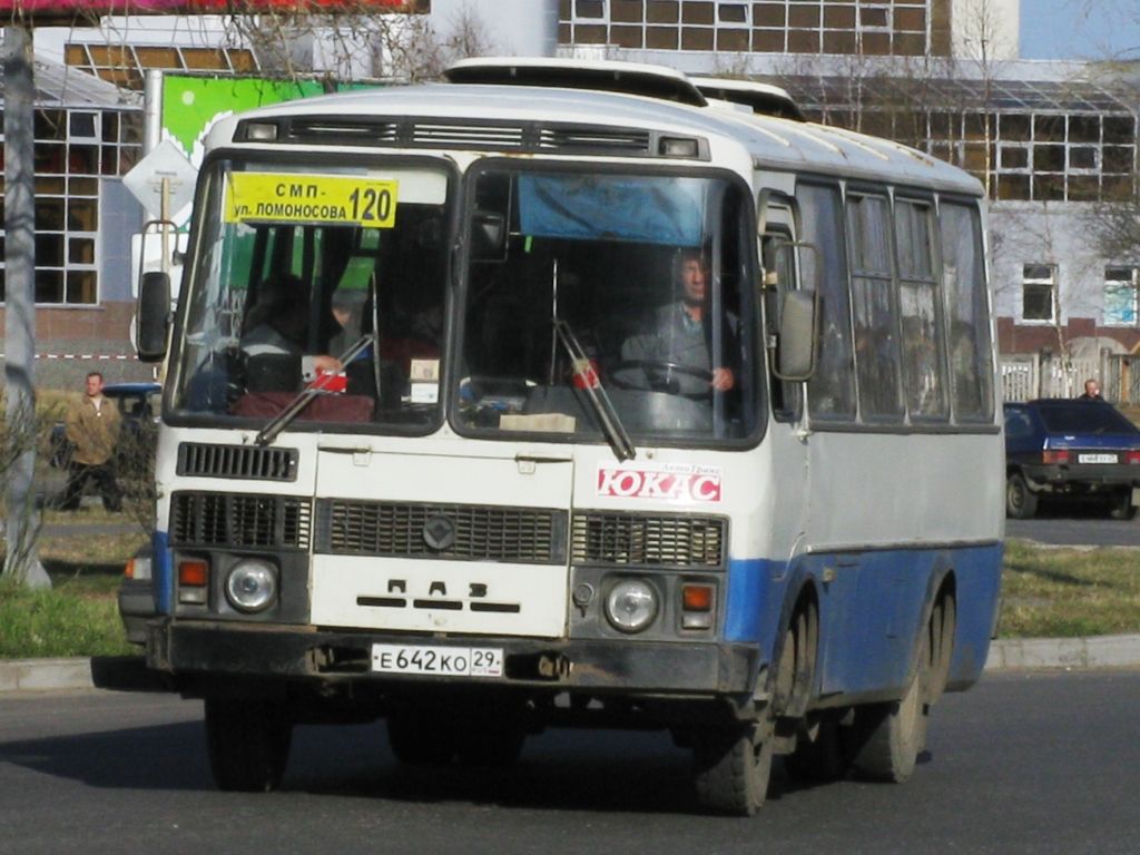 Архангельская область, ПАЗ-3205-110 № Е 642 КО 29 — Фото — Автобусный  транспорт