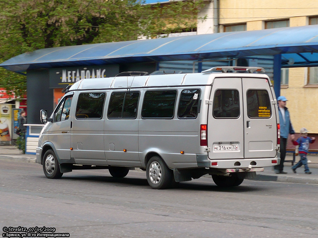 Брянская область, ГАЗ-3287 (X89-BT2) № К 316 КМ 32 — Фото — Автобусный  транспорт