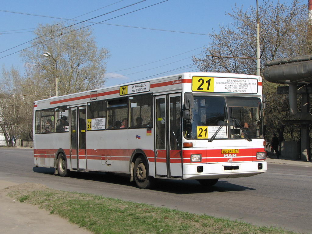 Vladimir region, MAN 791 SL202 # ВО 647 33