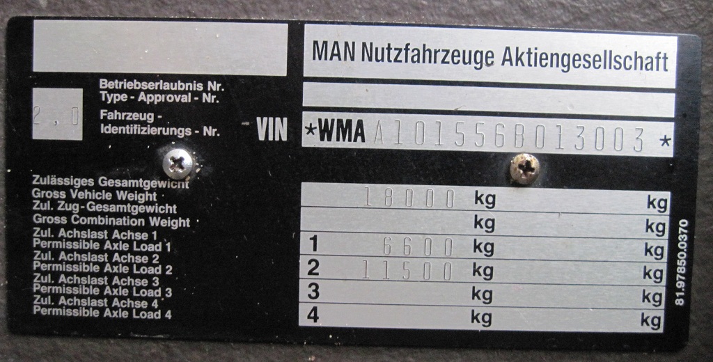 Komi, MAN A10 NL202 # АЕ 823 11