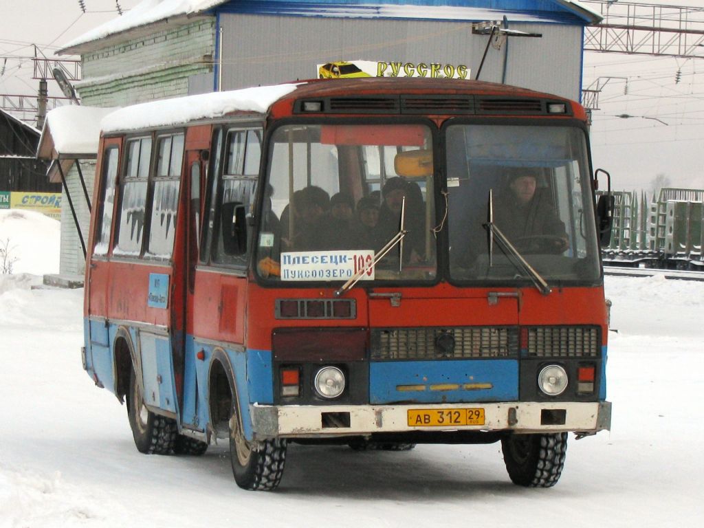 Архангельская область, ПАЗ-3205 (00) № АВ 312 29 — Фото — Автобусный  транспорт