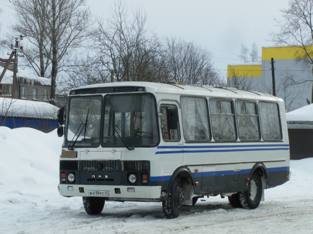 Leningrad region, PAZ-32053 # В 419 РС 47