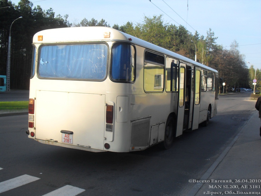 Brest region, MAN 789 SÜ240 # АЕ 3181