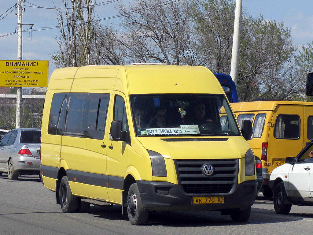 Ростовская область, Volkswagen Crafter № АК 770 61 — Фото — Автобусный  транспорт