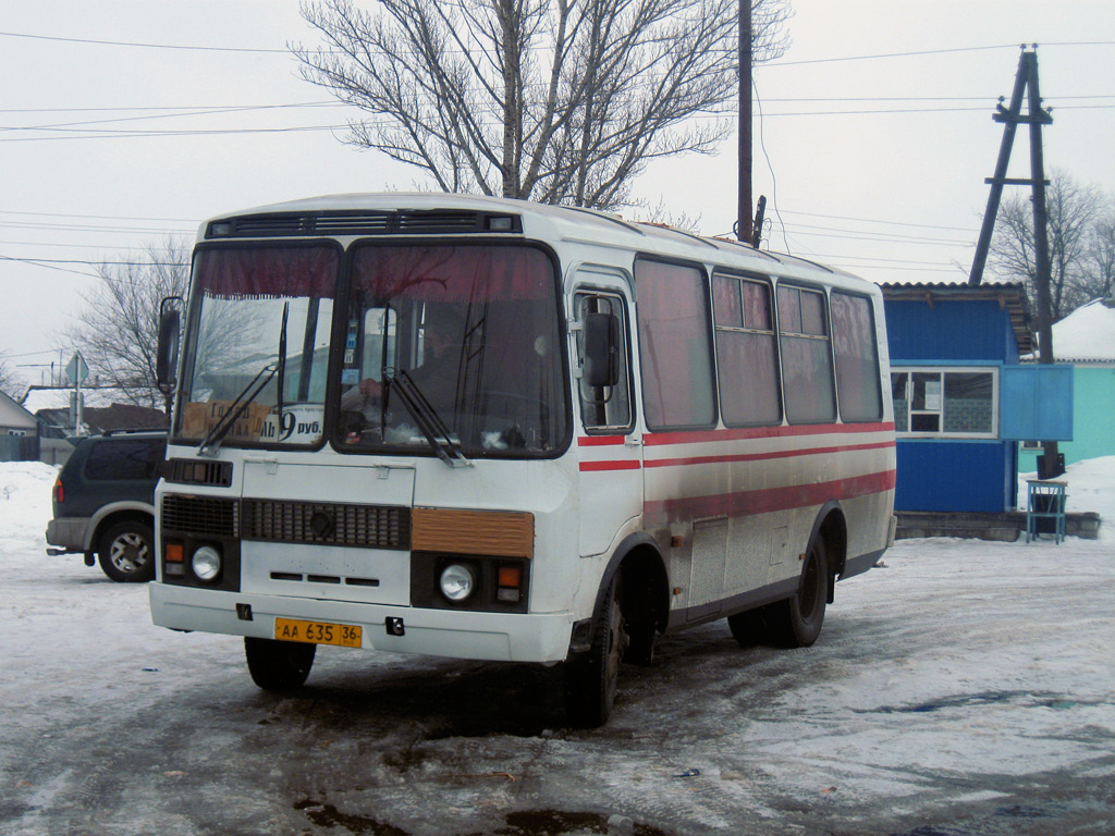 Воронежская область, ПАЗ-3205-110 № АА 635 36 — Фото — Автобусный транспорт