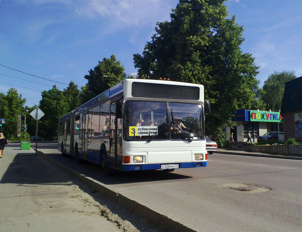 Владимирская область, MAN A11 NG272 № Е 326 МА 33 — Фото — Автобусный  транспорт