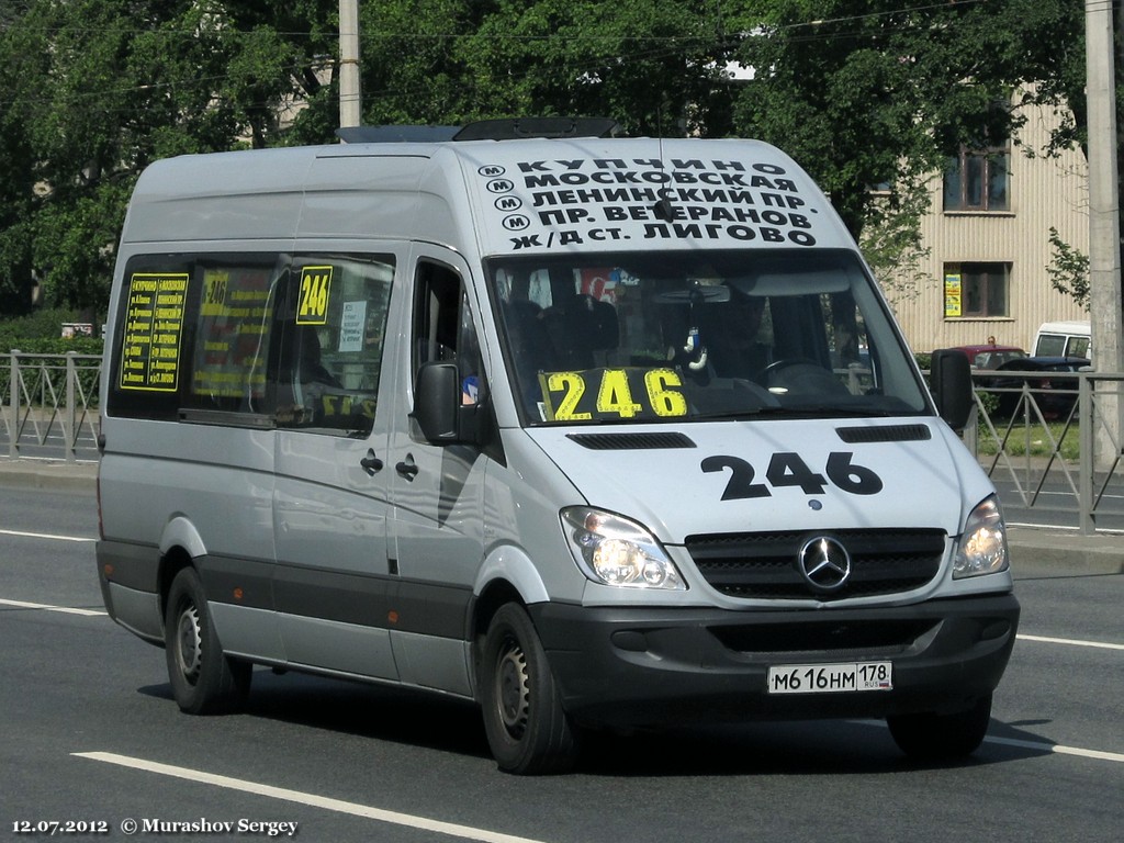 Санкт-Петербург, Mercedes-Benz Sprinter W906 311CDI № М 616 НМ 178 — Фото —  Автобусный транспорт