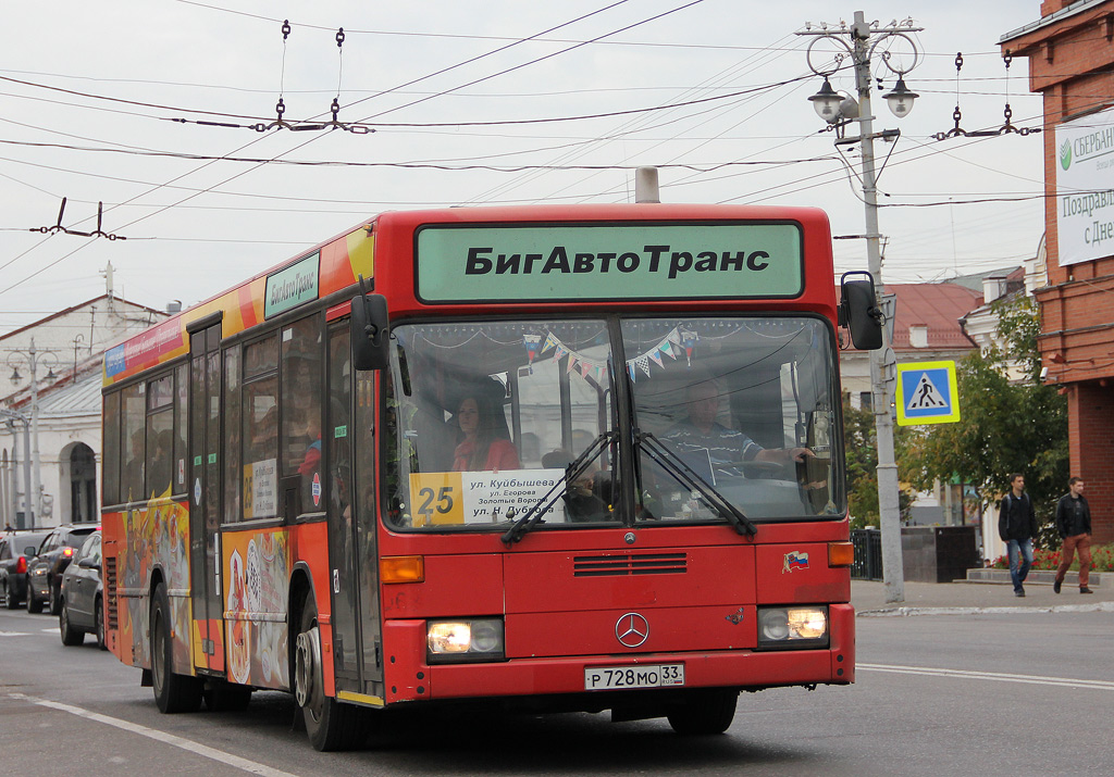 Vladimir region, Mercedes-Benz O405N2 # Р 728 МО 33