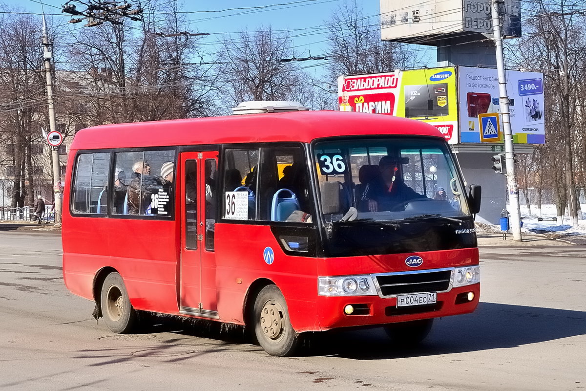 Тульская область, JAC HK6603GQ № Р 004 ЕО 71 — Фото — Автобусный транспорт