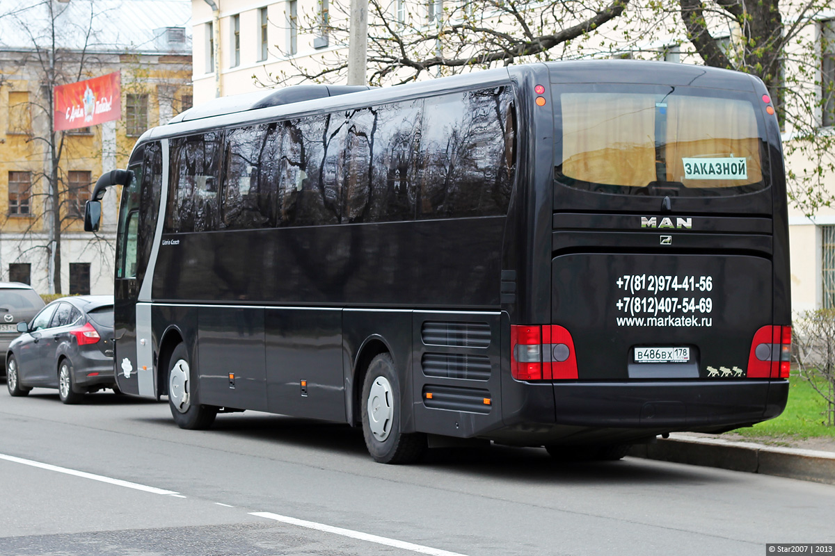 Saint Petersburg, MAN R07 Lion's Coach RHC444 # В 486 ВХ 178