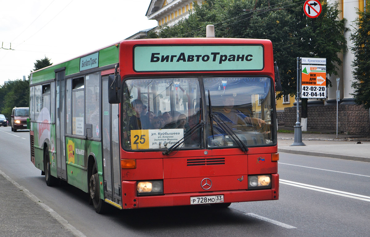 Vladimir region, Mercedes-Benz O405N2 # Р 728 МО 33