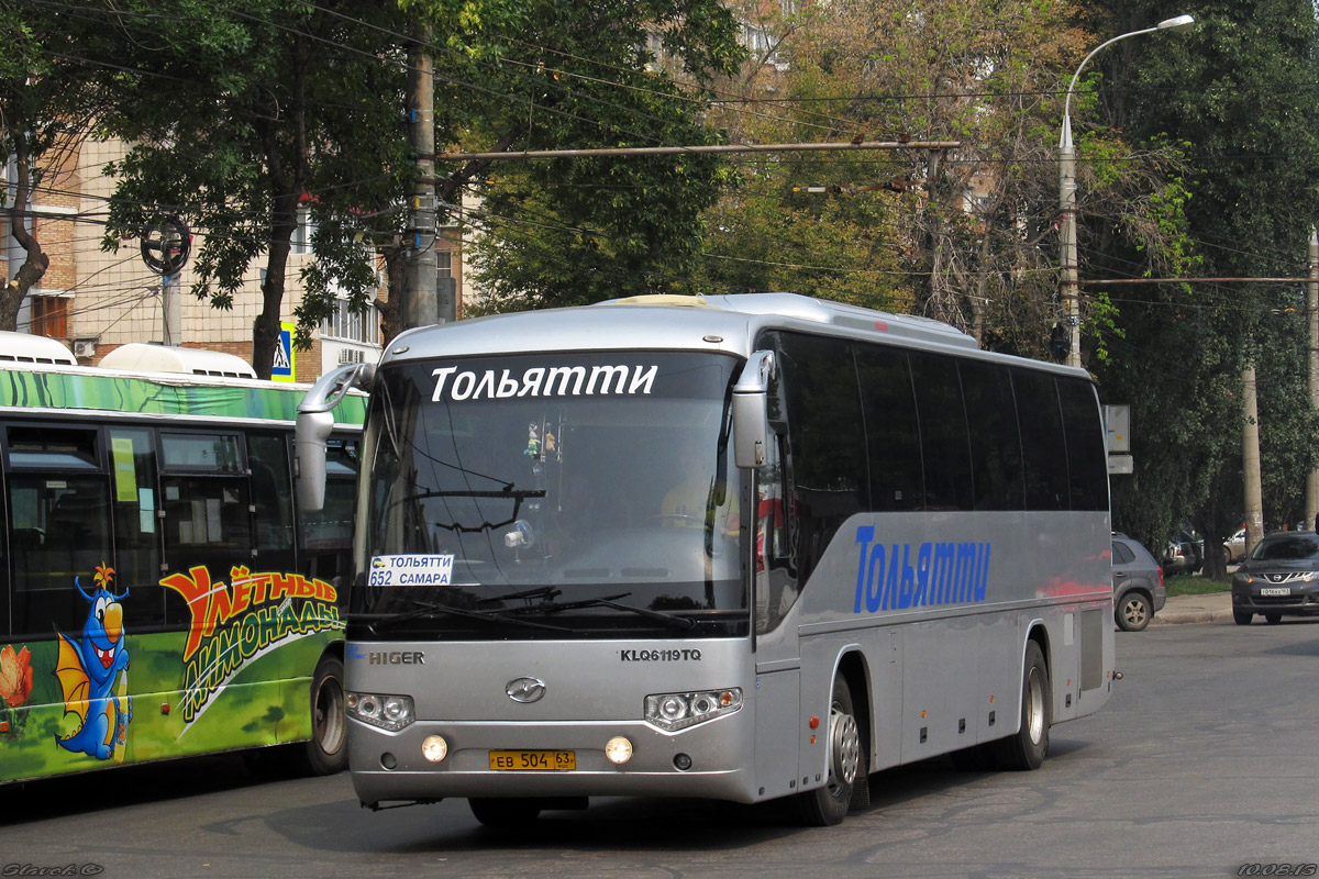 Самарская область, Higer KLQ6119TQ № ЕВ 504 63 — Фото — Автобусный транспорт