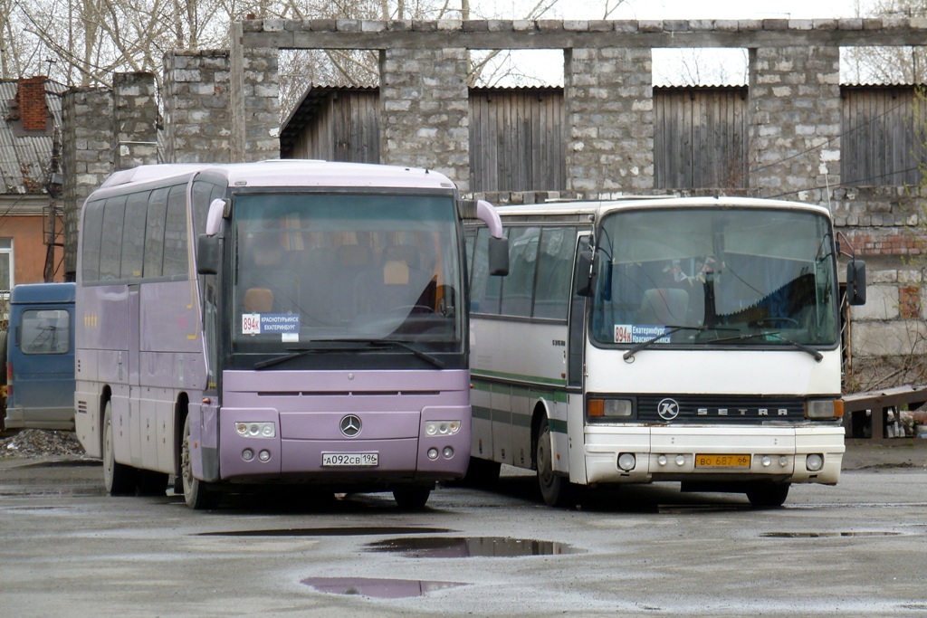 Sverdlovsk region, Mercedes-Benz O350-15RHD Tourismo # А 092 СВ 196; Sverdlovsk region — Bus stations, finish stations and stops