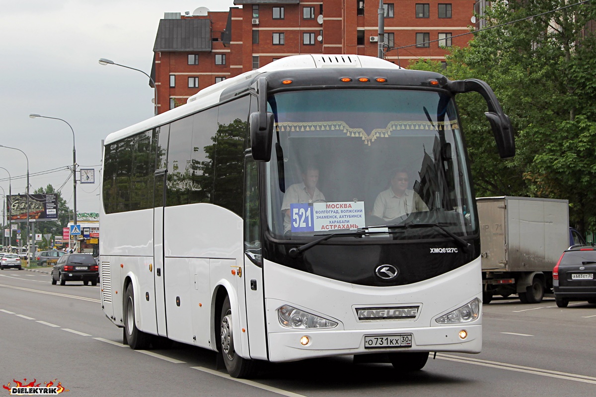 Астраханская область, King Long XMQ6127C № О 731 КХ 30 — Фото — Автобусный  транспорт