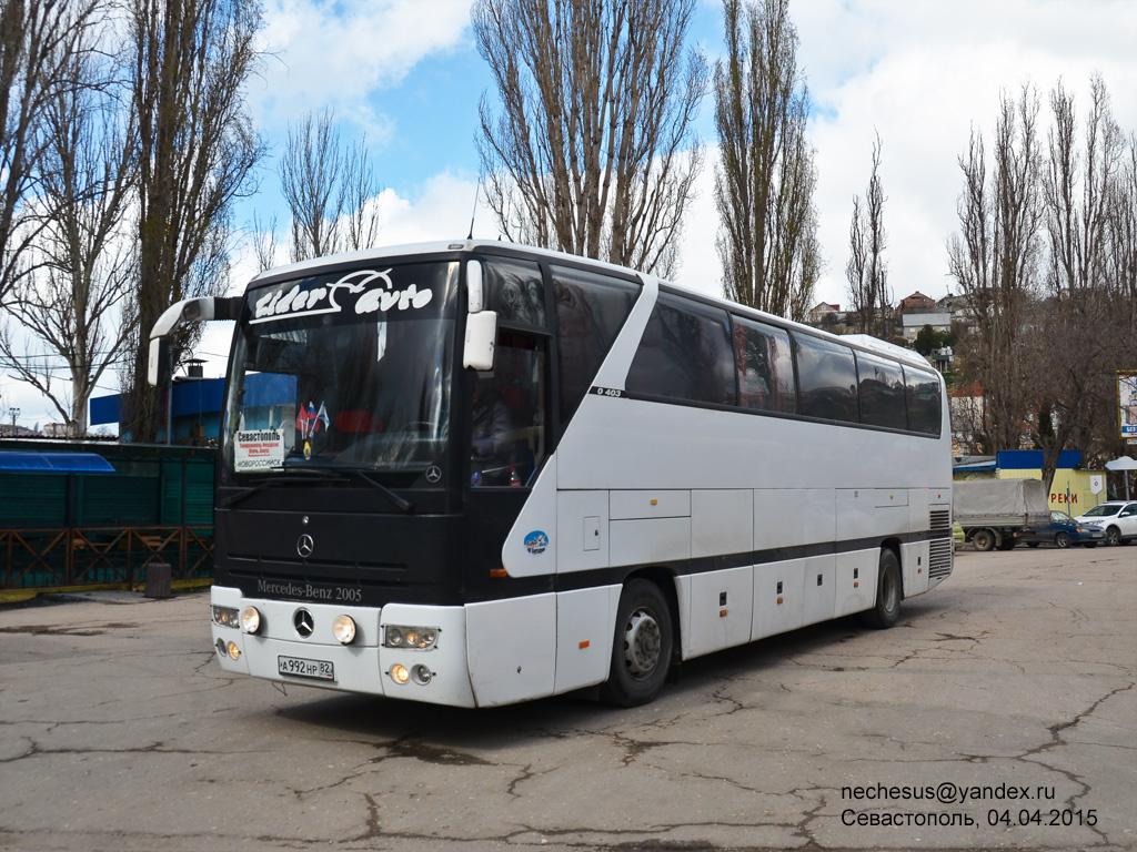 Республика Крым, Mercedes-Benz O403SHD № А 992 НР 82 — Фото — Автобусный  транспорт