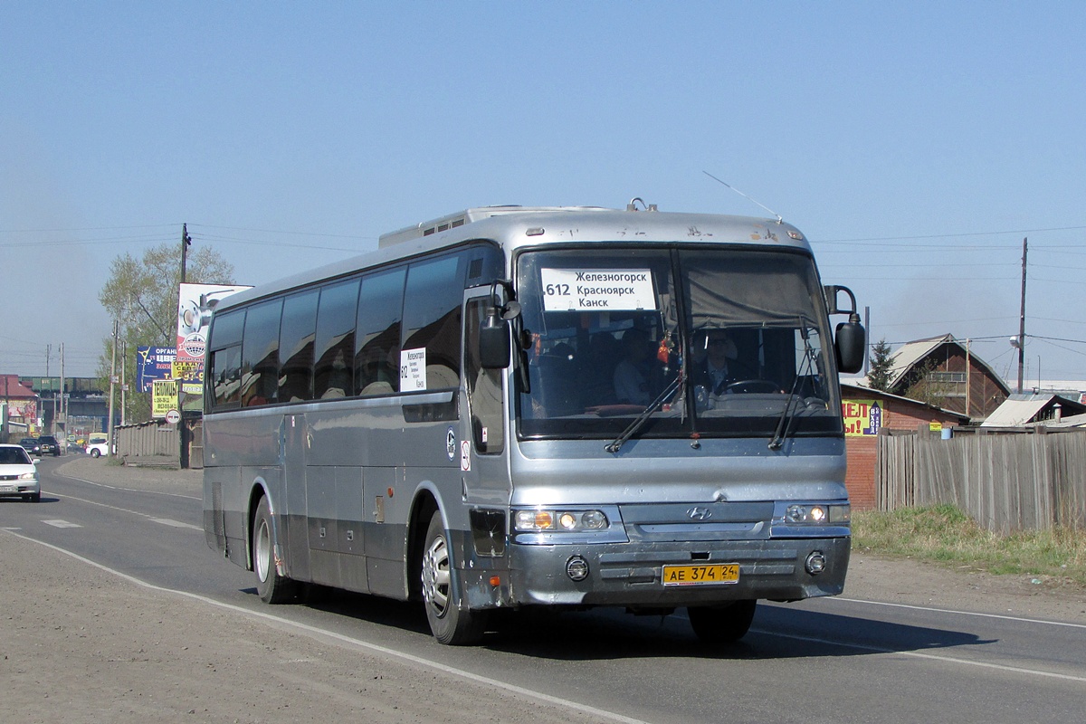 Красноярский край, Hyundai AeroSpace LD № АЕ 374 24 — Фото — Автобусный  транспорт