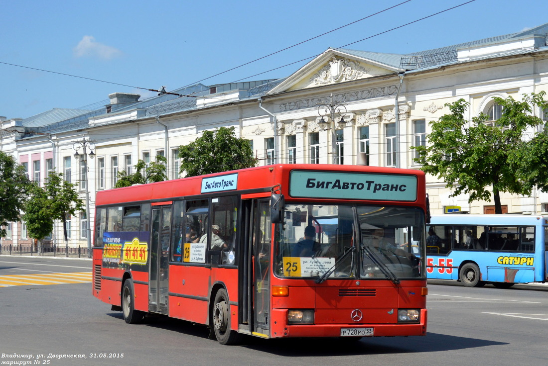 Vladimir region, Mercedes-Benz O405N2 # Р 728 МО 33