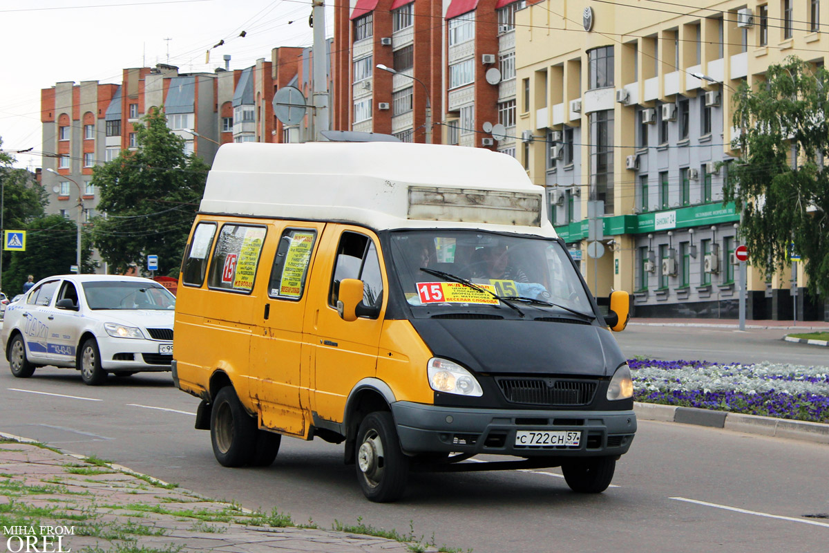 Oryol region, GAZ-322133 (XTH, X96) # С 722 СН 57