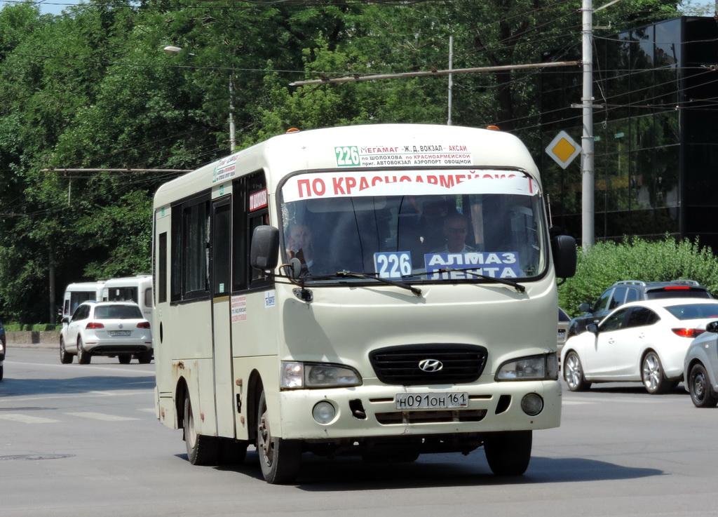 Rostov region, Hyundai County SWB C08 (RZGA) # Н 091 ОН 161