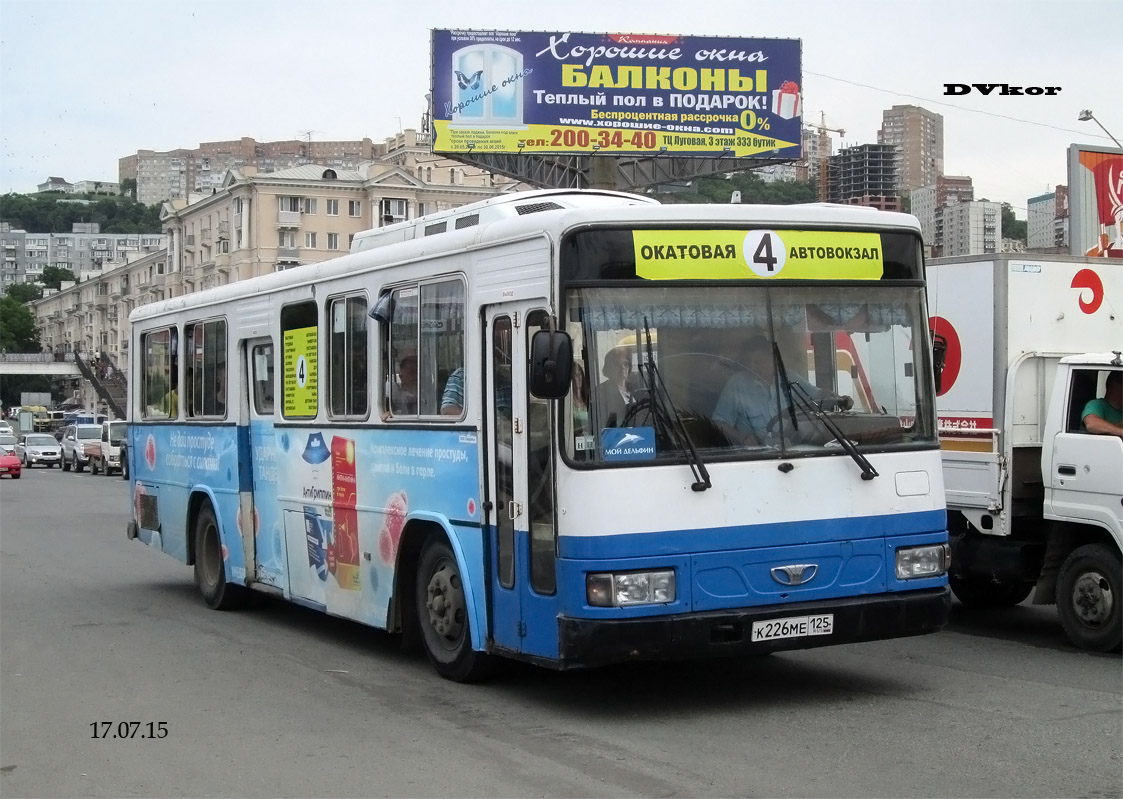 Приморский край, Daewoo BS106 (Busan) № К 226 МЕ 125 — Фото — Автобусный  транспорт