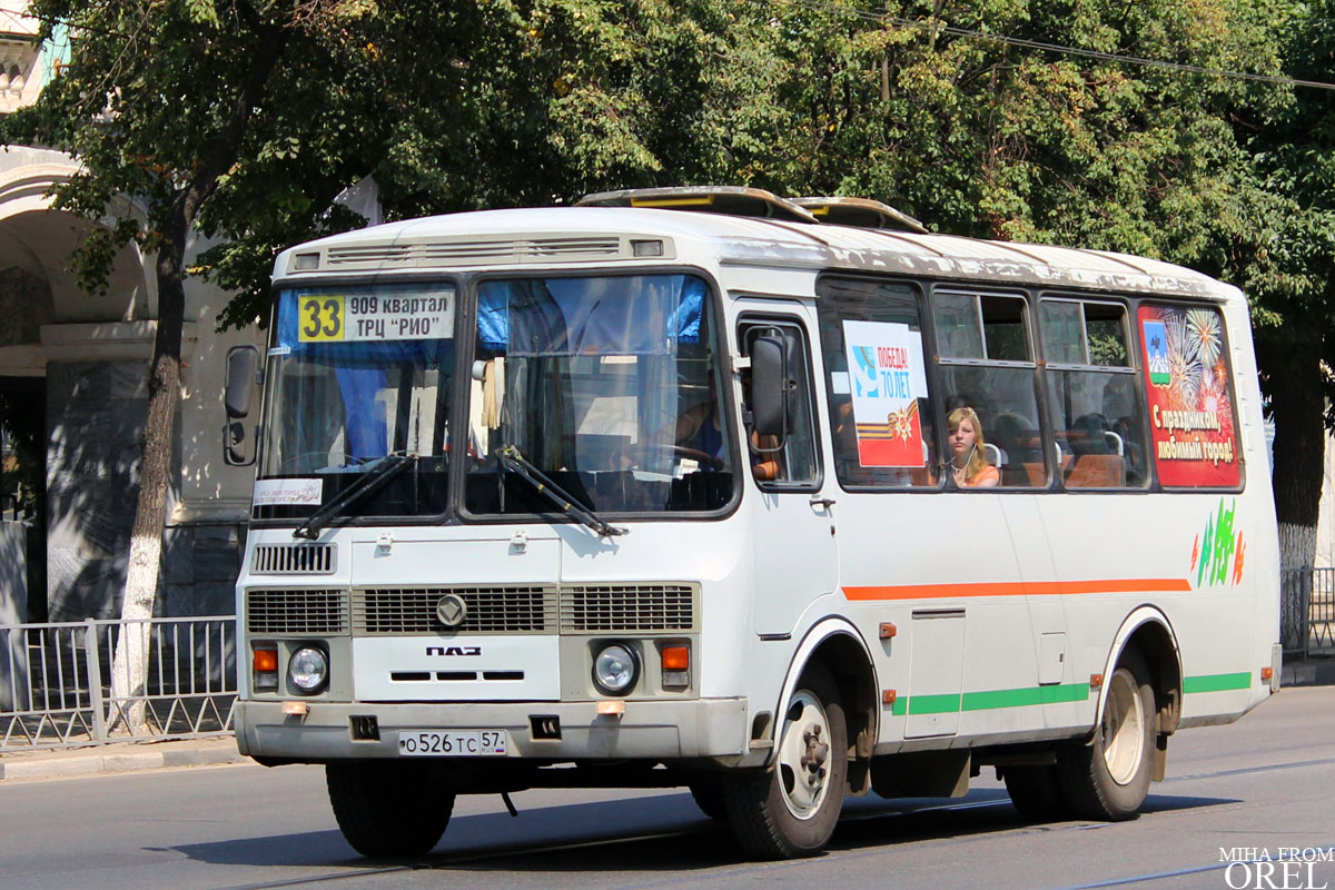 Oryol region, PAZ-32054-07 # О 526 ТС 57