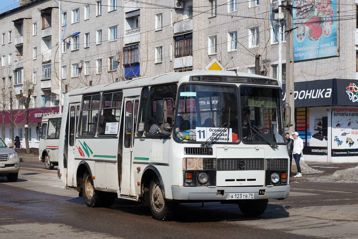 Еврейская автономная область, ПАЗ-32054 № А 123 ТВ 79 — Фото — Автобусный  транспорт