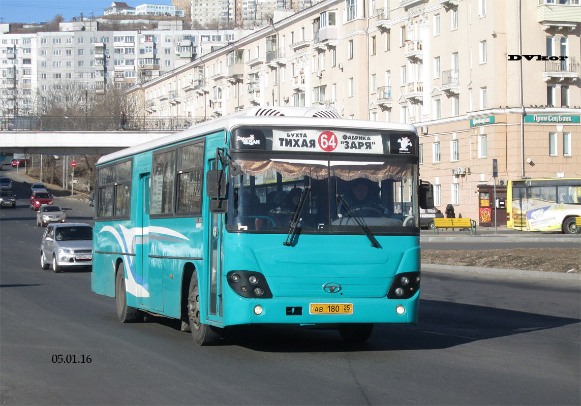 Приморский край, Daewoo BS106 (Busan) № АВ 180 25 — Фото — Автобусный  транспорт