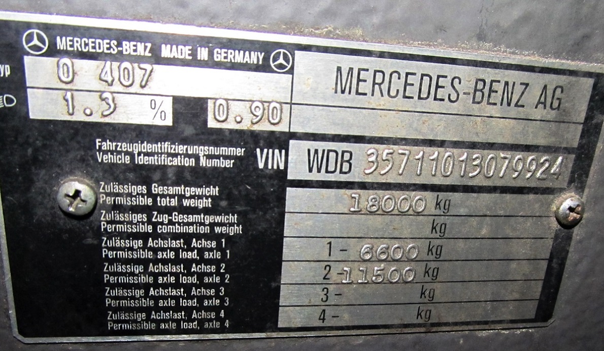 Kaliningrad region, Mercedes-Benz O407 # О 572 МР 39