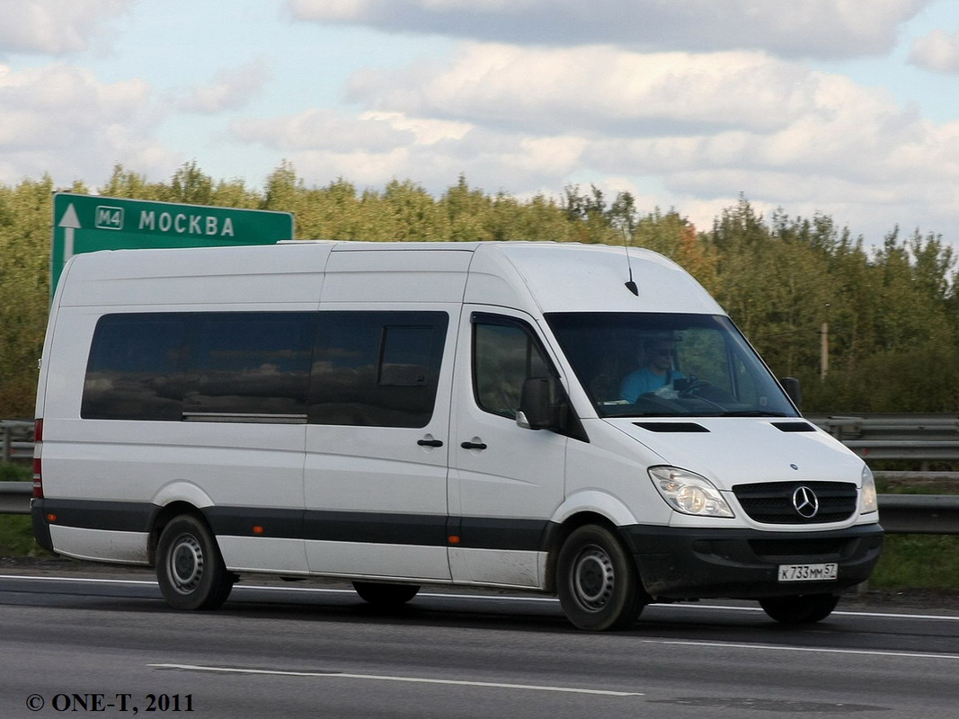 Oryol region, Mercedes-Benz Sprinter W906 311CDI # К 733 ММ 57