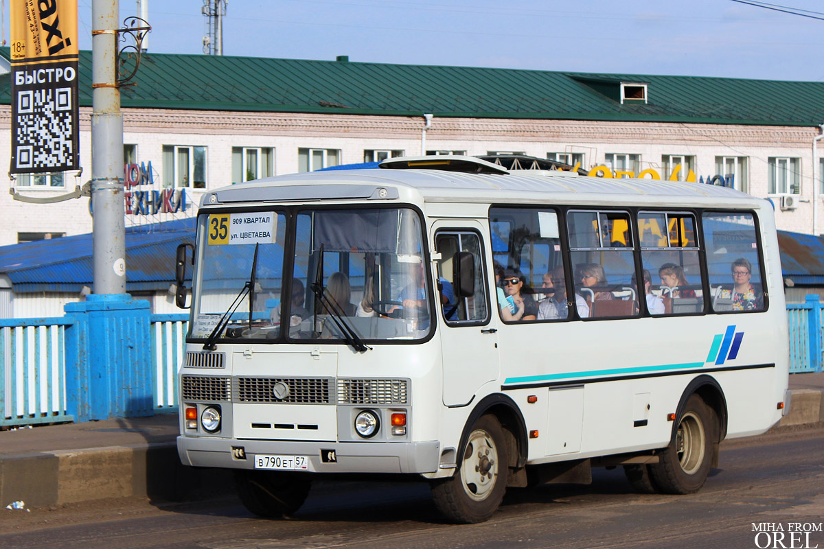 Oryol region, PAZ-32053 # В 790 ЕТ 57
