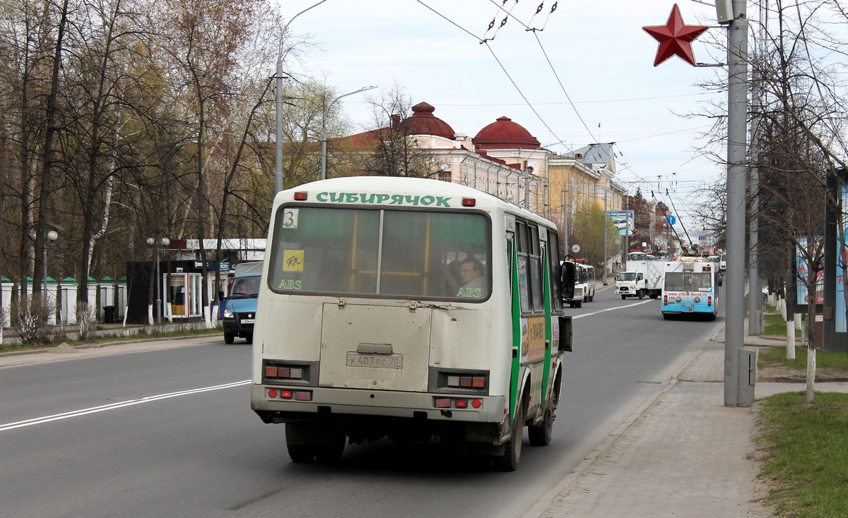 Tomsk region, PAZ-32054 # К 407 РС 70