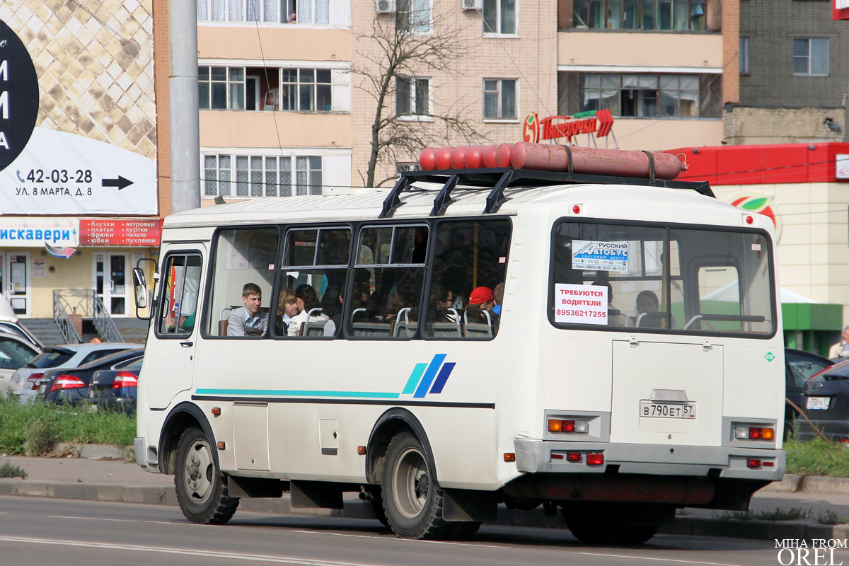 Oryol region, PAZ-32053 # В 790 ЕТ 57