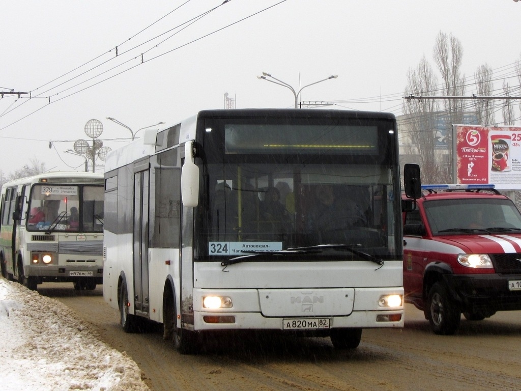 Липецкая область, Göppel (MAN NM223) № А 820 МА 82 — Фото — Автобусный  транспорт