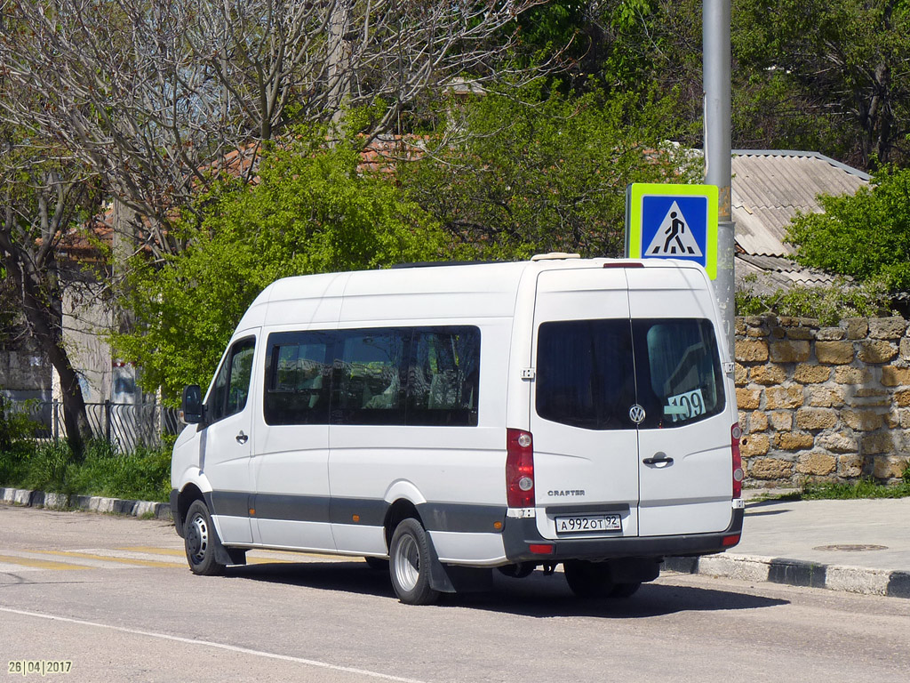 Севастополь, Луидор-22370C (Volkswagen Crafter) № А 992 ОТ 92 — Фото —  Автобусный транспорт