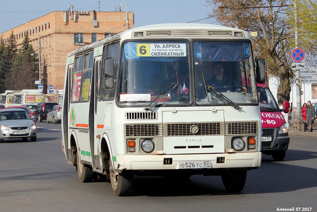 Oryol region, PAZ-32054-07 # О 526 ТС 57