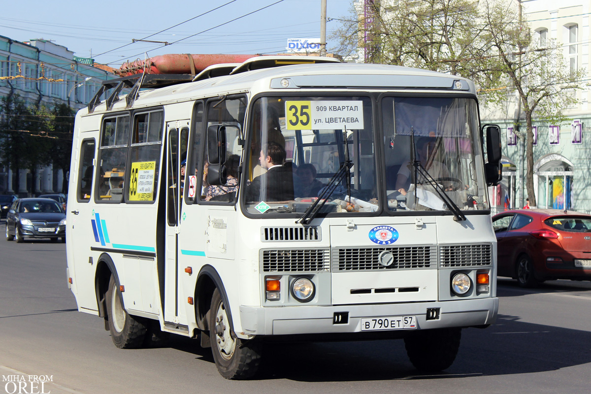 Oryol region, PAZ-32053 # В 790 ЕТ 57