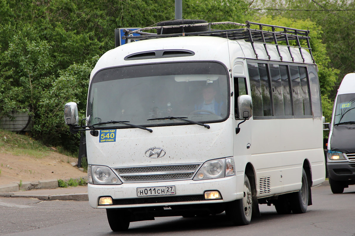 Бурятия, Hyundai County № Н 011 СН 27 — Фото — Автобусный транспорт