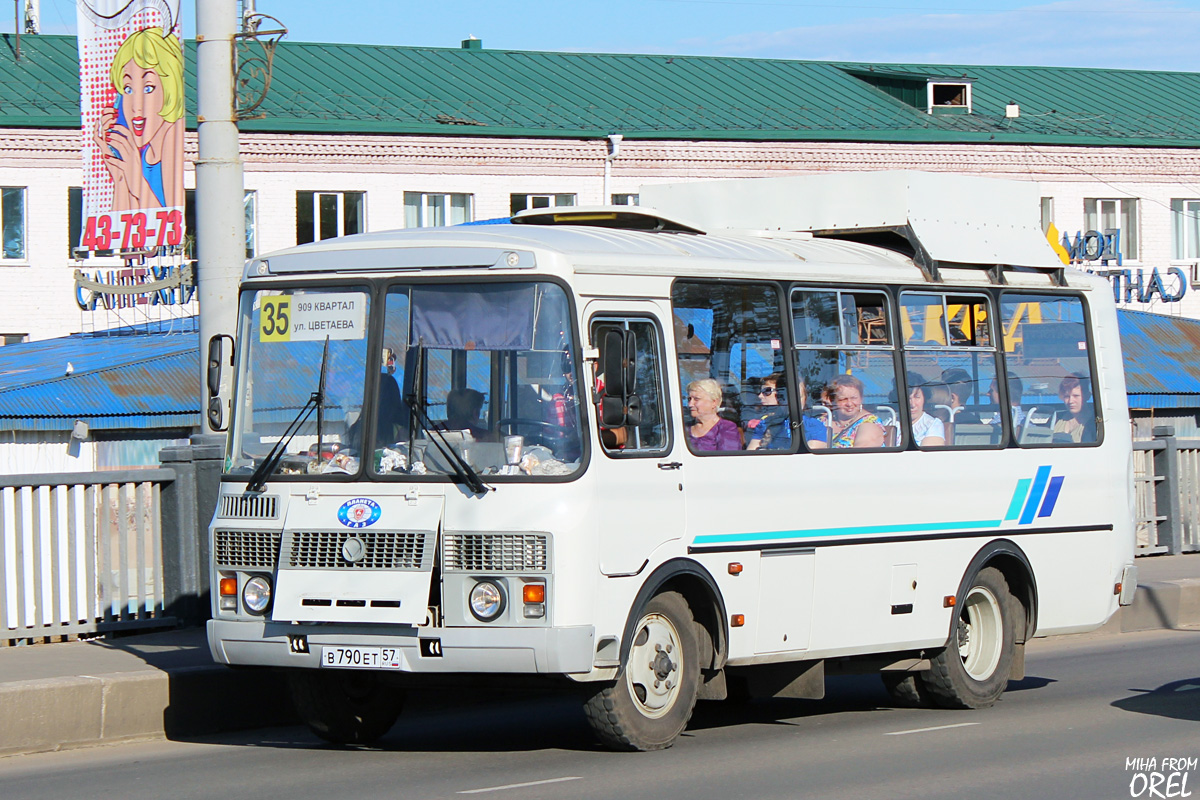 Oryol region, PAZ-32053 # В 790 ЕТ 57
