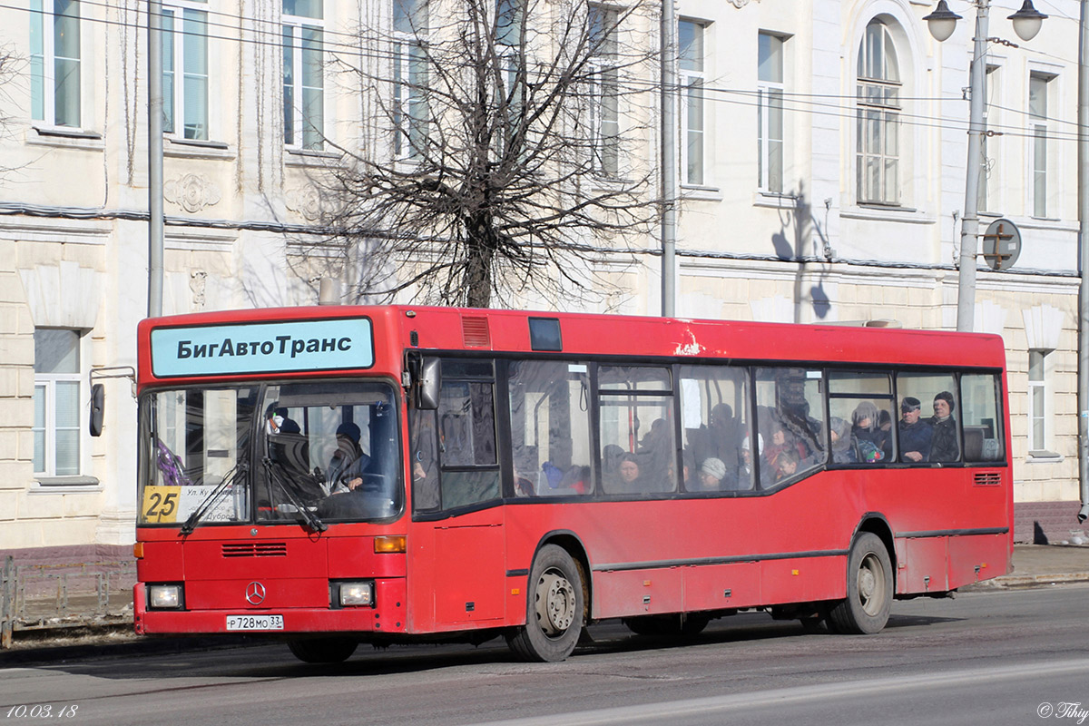 Vladimir region, Mercedes-Benz O405N2 # Р 728 МО 33