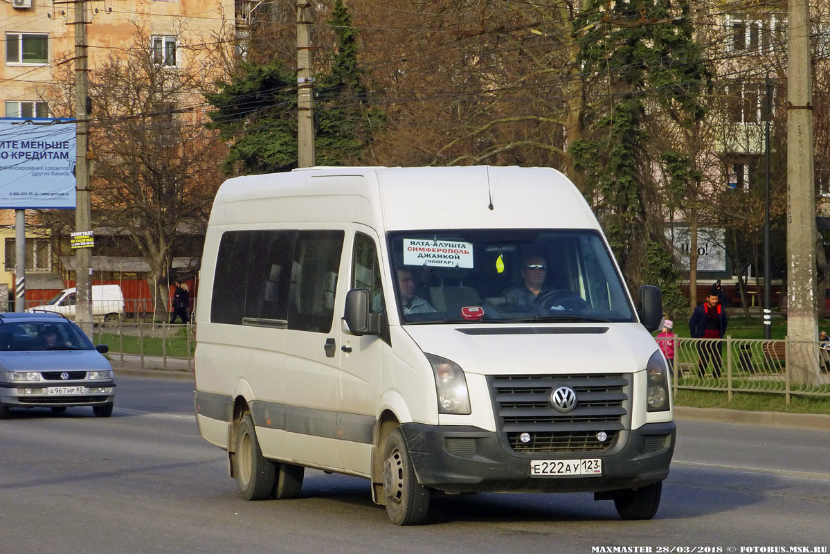 Республика Крым, Volkswagen Crafter № Е 222 АУ 123 — Фото — Автобусный  транспорт