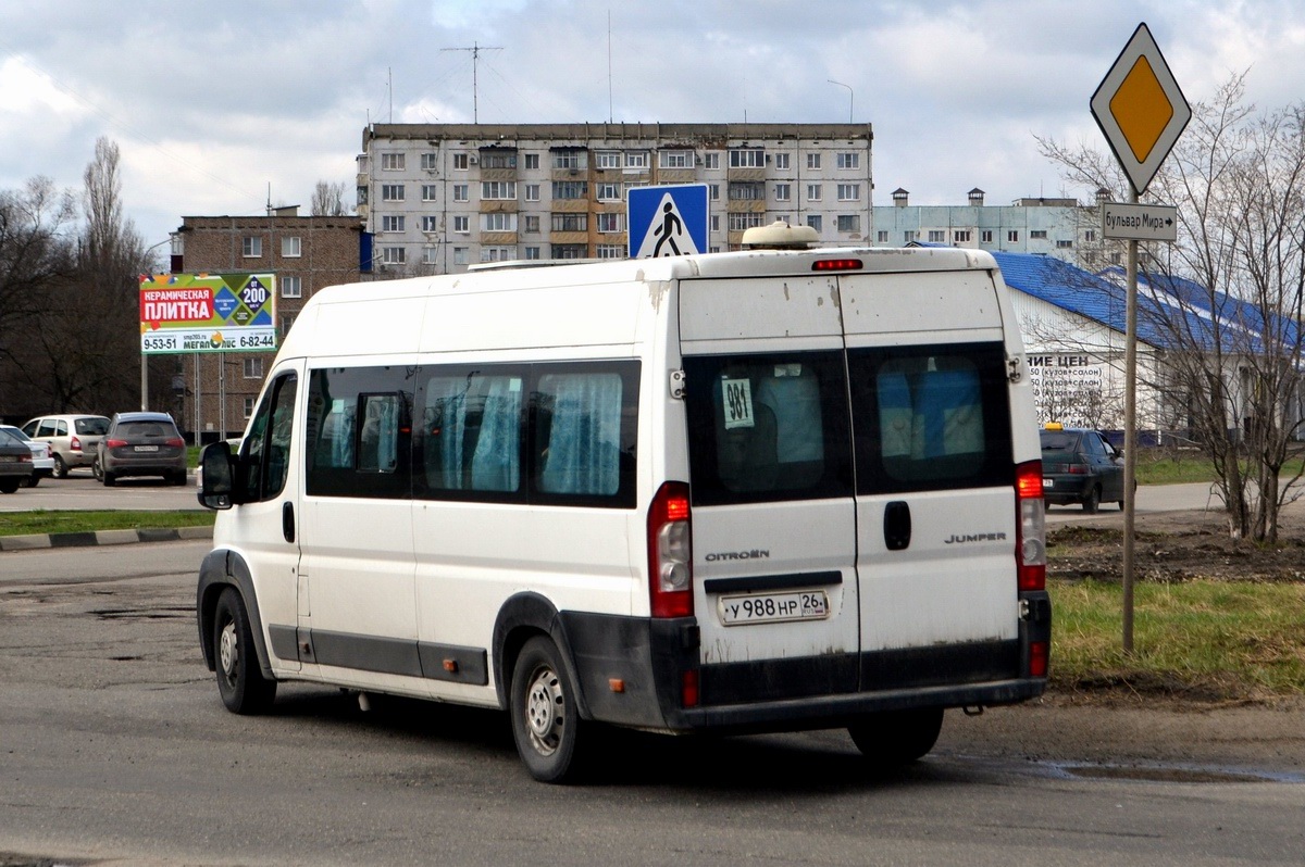 Ставропольский край, Авто Вектор 454222 (Citroёn Jumper) № У 988 НР 26 —  Фото — Автобусный транспорт