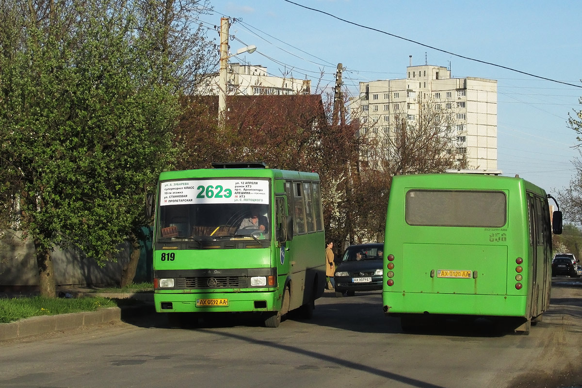 Kharkov region, BAZ-A079.14 "Prolisok" # 819; Kharkov region, Bogdan A09202 # 858