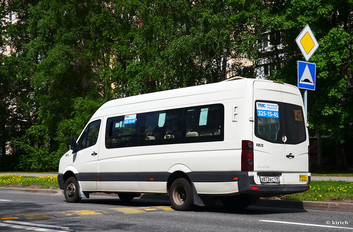 Санкт-Петербург, БТД-2219 (Volkswagen Crafter) № В 873 ВС 178 — Фото —  Автобусный транспорт