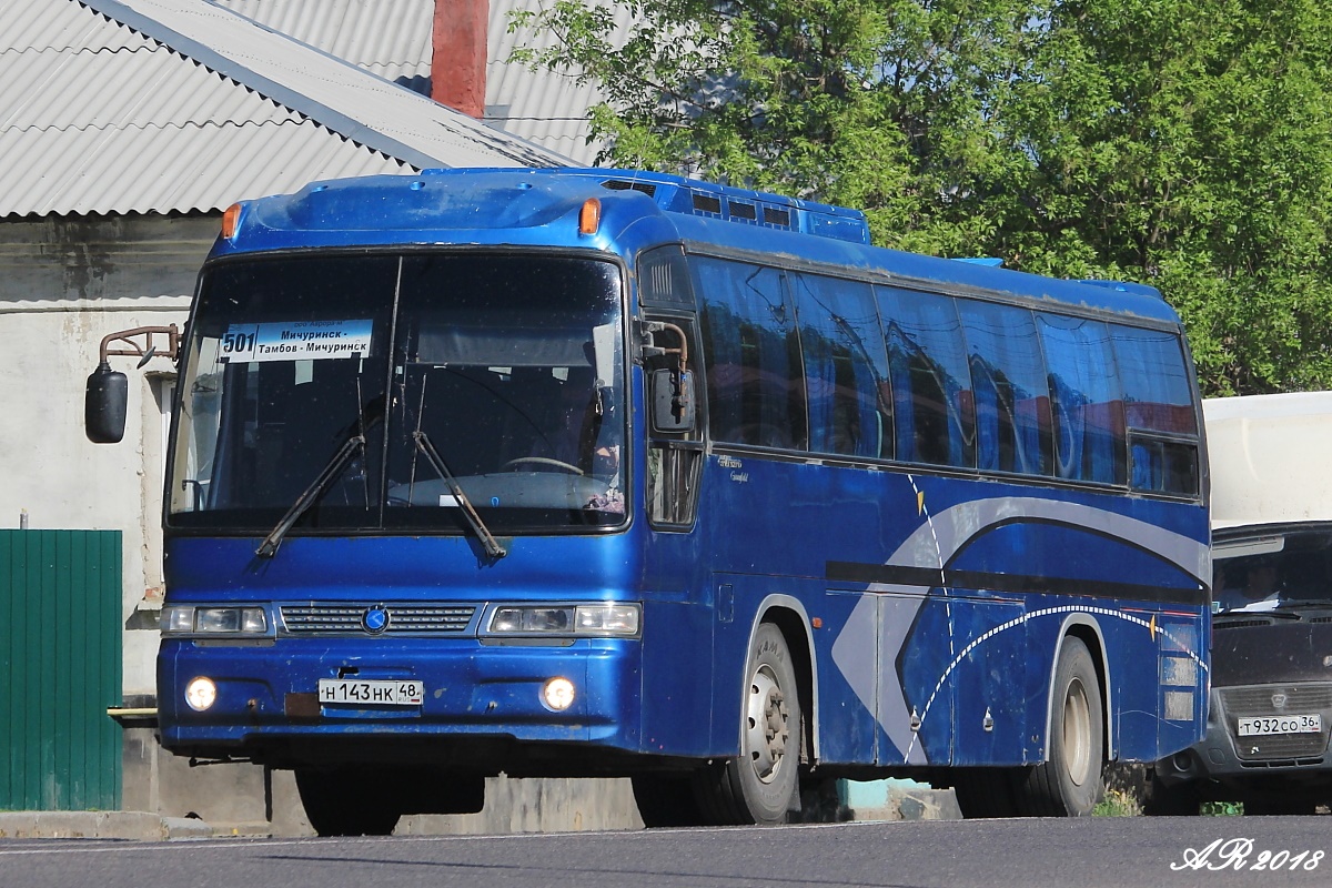 Тамбовская область, Kia Granbird KM948 Greenfield № Н 143 НК 48 — Фото —  Автобусный транспорт