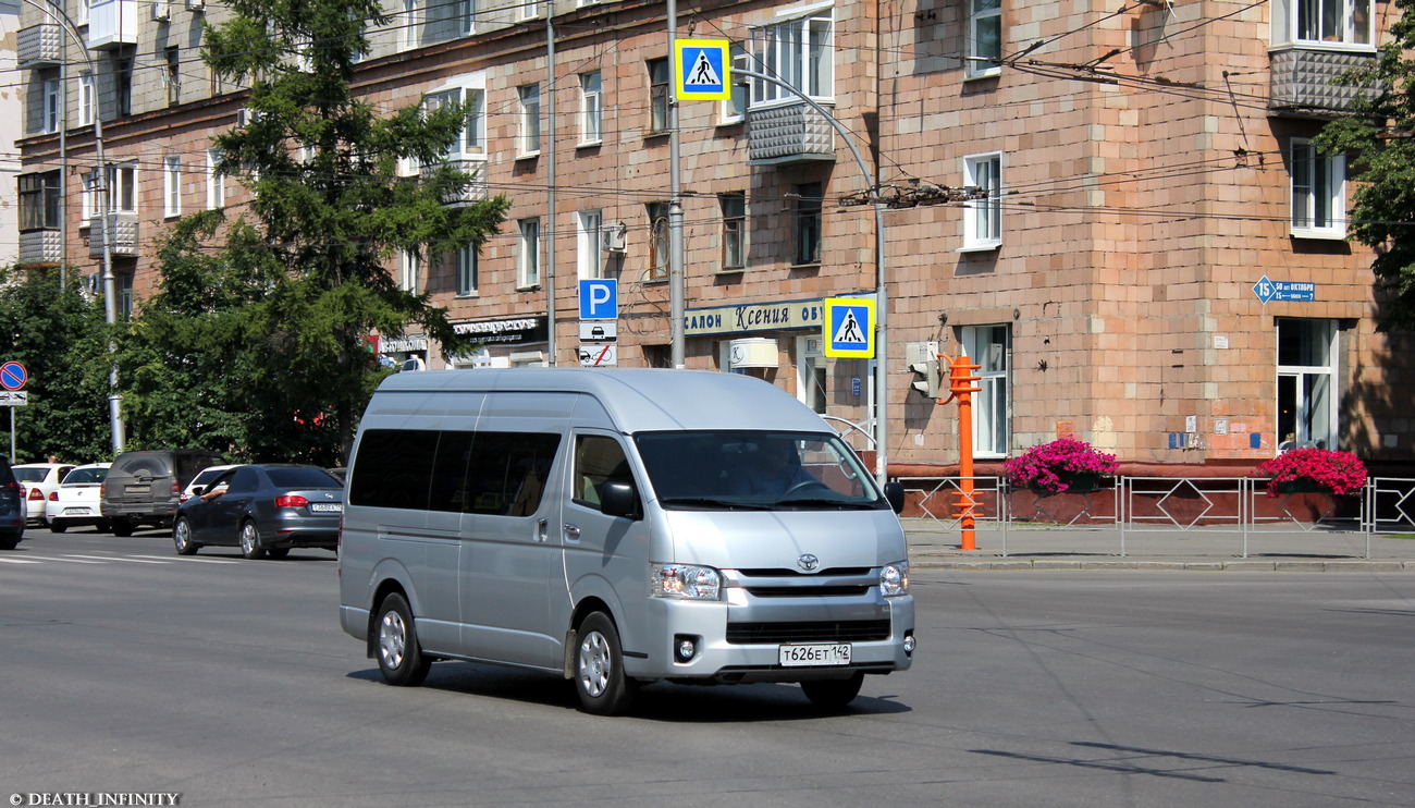 Кемеровская область - Кузбасс, Toyota HiAce (H200) № Т 626 ЕТ 142 — Фото —  Автобусный транспорт