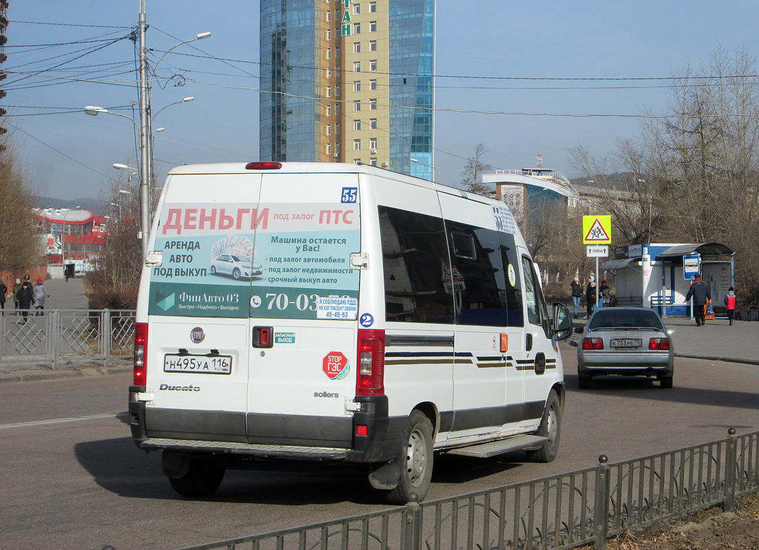 Бурятия, FIAT Ducato 244 [RUS] № Н 495 УА 116 — Фото — Автобусный транспорт