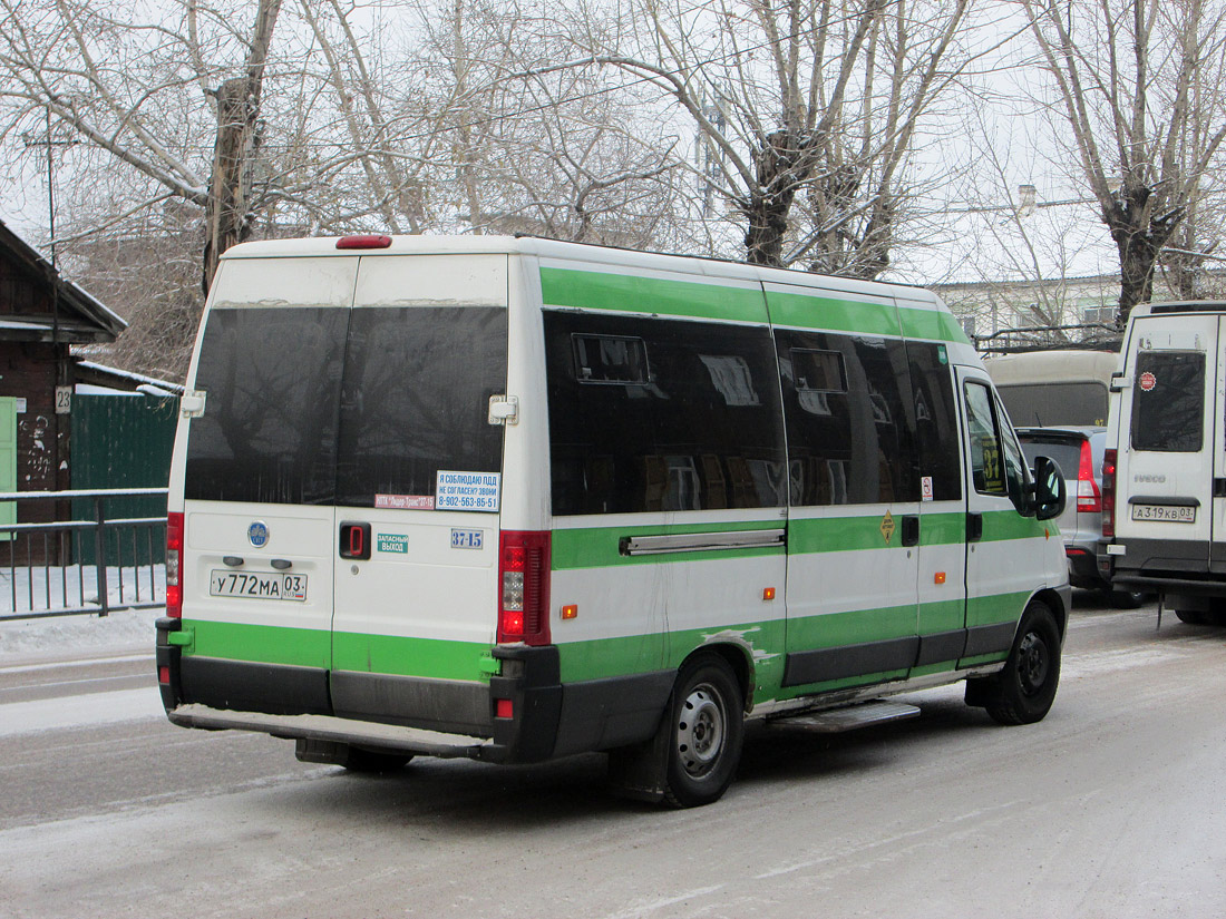 Бурятия, FIAT Ducato 244 CSMMC-RLL, -RTL № У 772 МА 03 — Фото — Автобусный  транспорт